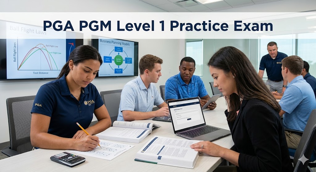 PGA PGM 3.0 Level 1 Knowledge Practice Test Banner