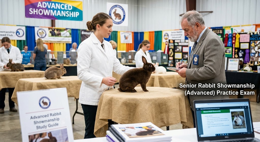 Senior Rabbit Showmanship (Advanced) Practice Exam Banner