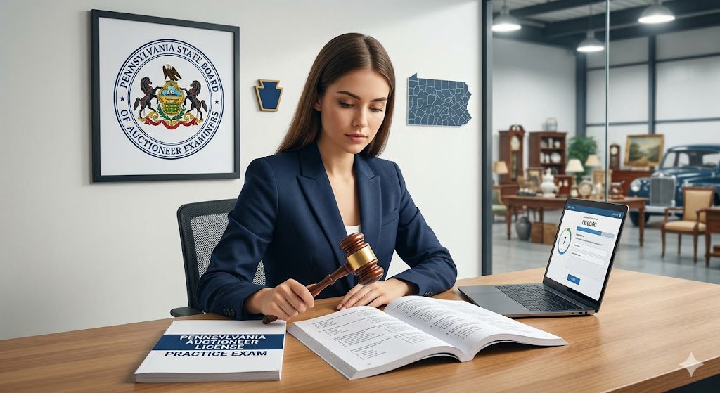 Pennsylvania Auctioneer Practice Exam Banner