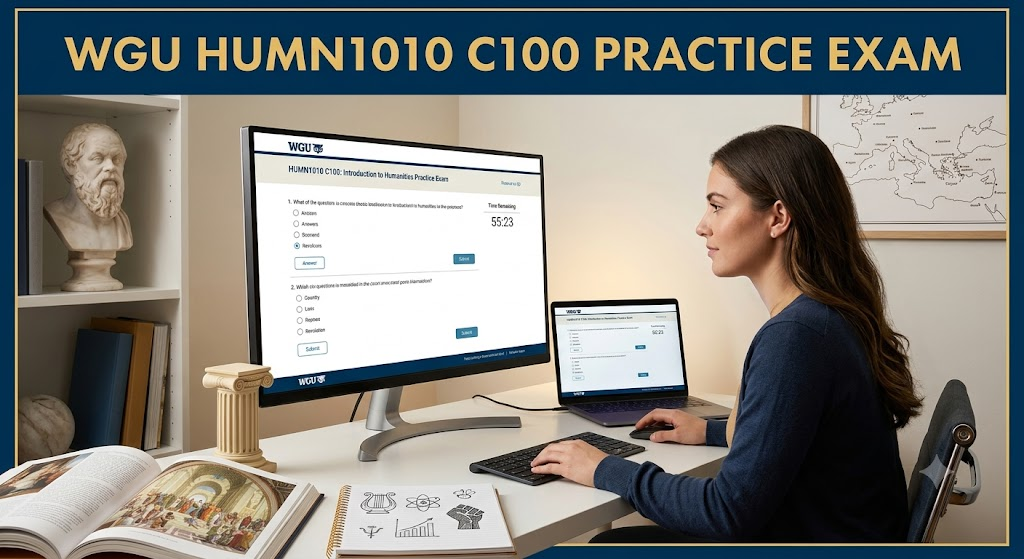 Western Governors University (WGU) HUMN1010 C100 Introduction to Humanities Practice Exam Banner