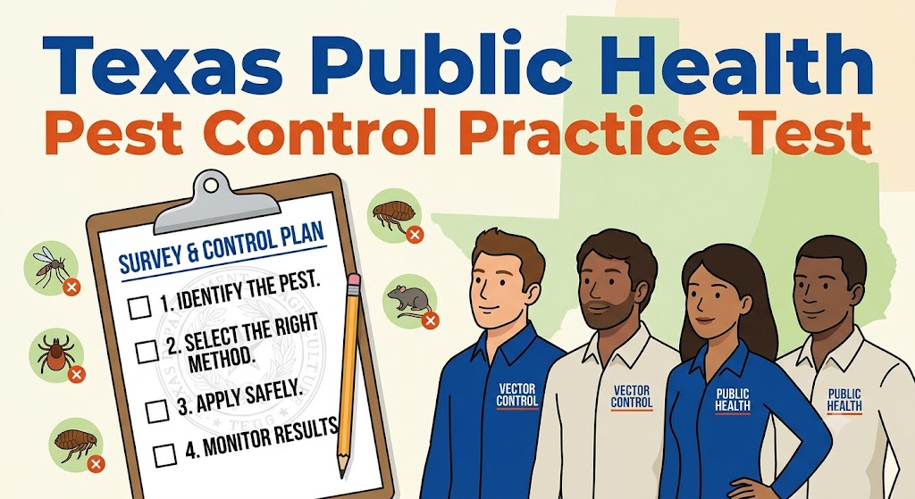 Texas Public Health Pest Control Practice Test Banner