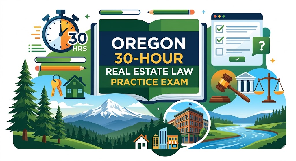 Oregon 30-Hour Real Estate Law Practice Test Banner