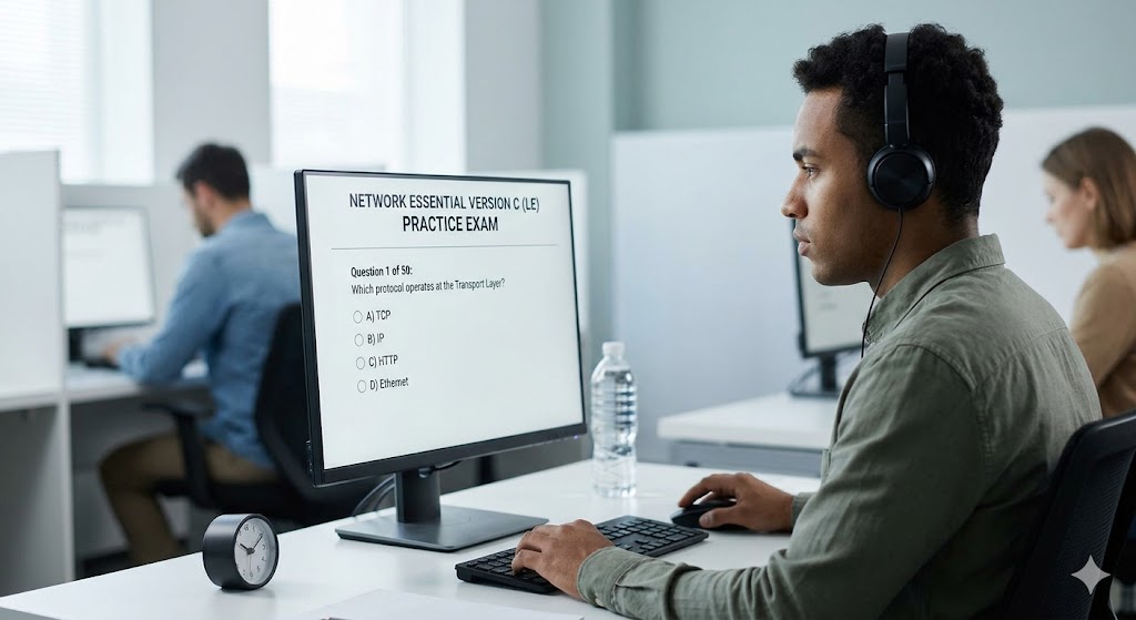 Network Essential Version C (LE) Practice Exam Banner