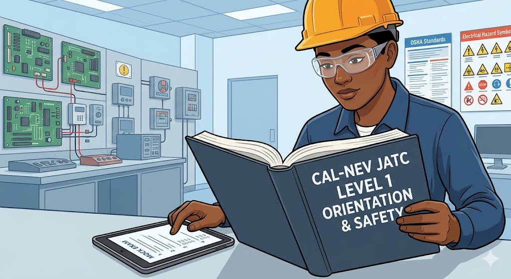 First Year Orientation & Safety Level 1 (CAL-NEV JATC) Practice Exam Banner