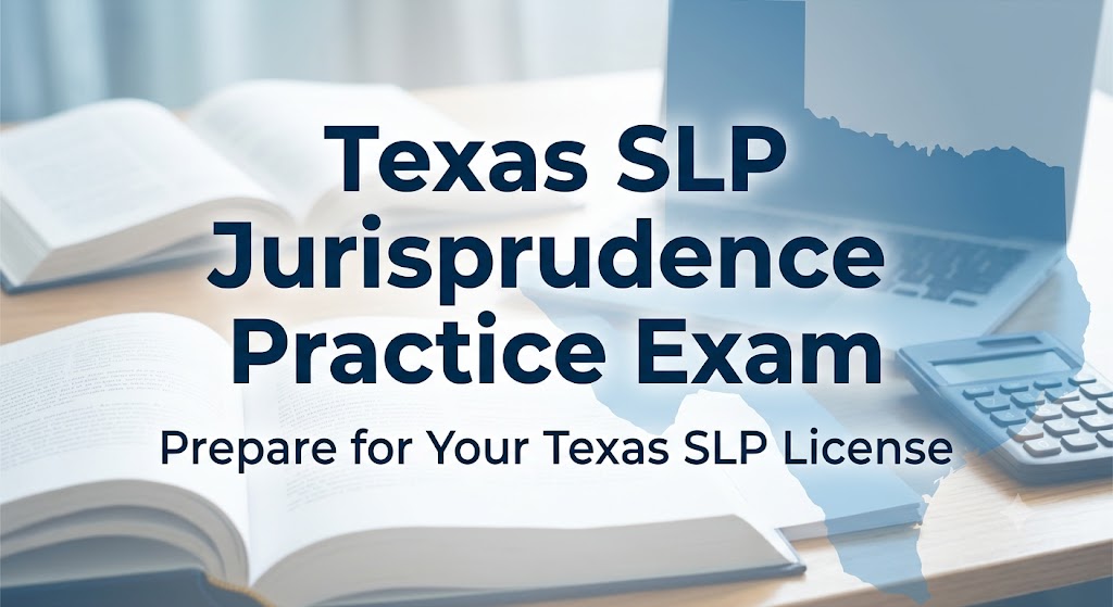 Texas Speech-Language Pathology (SLP) Jurisprudence Practice Exam Banner