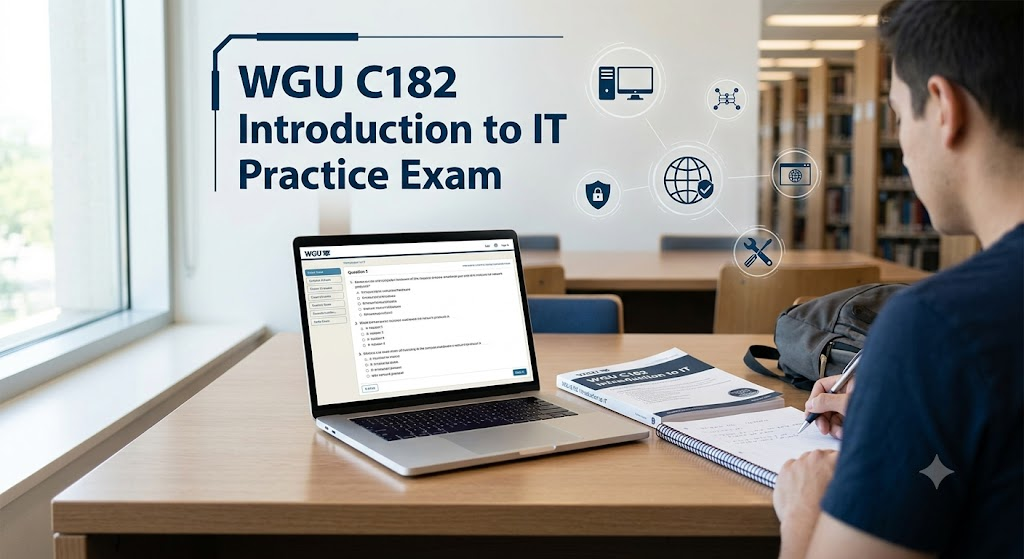 Western Governors University (WGU) ITEC2001 C182 Introduction to IT Practice Exam Banner