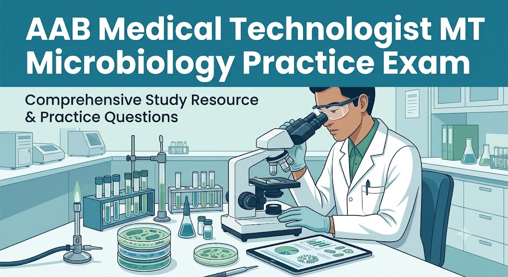 AAB Medical Technologist (MT) – Microbiology Practice Exam Banner