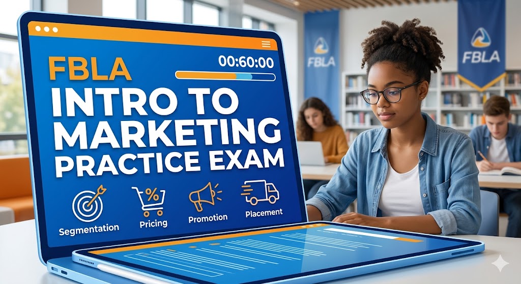 FBLA Introduction To Marketing Concepts Practice Exam Banner