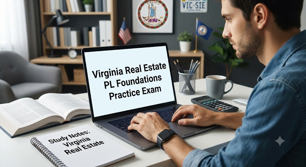 Virginia Real Estate Level 1 Pre-License (PL) Foundations Practice Test Banner