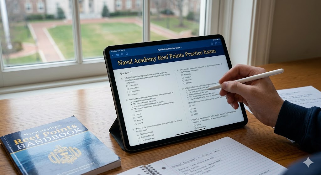 Naval Academy Reef Points Practice Exam Banner