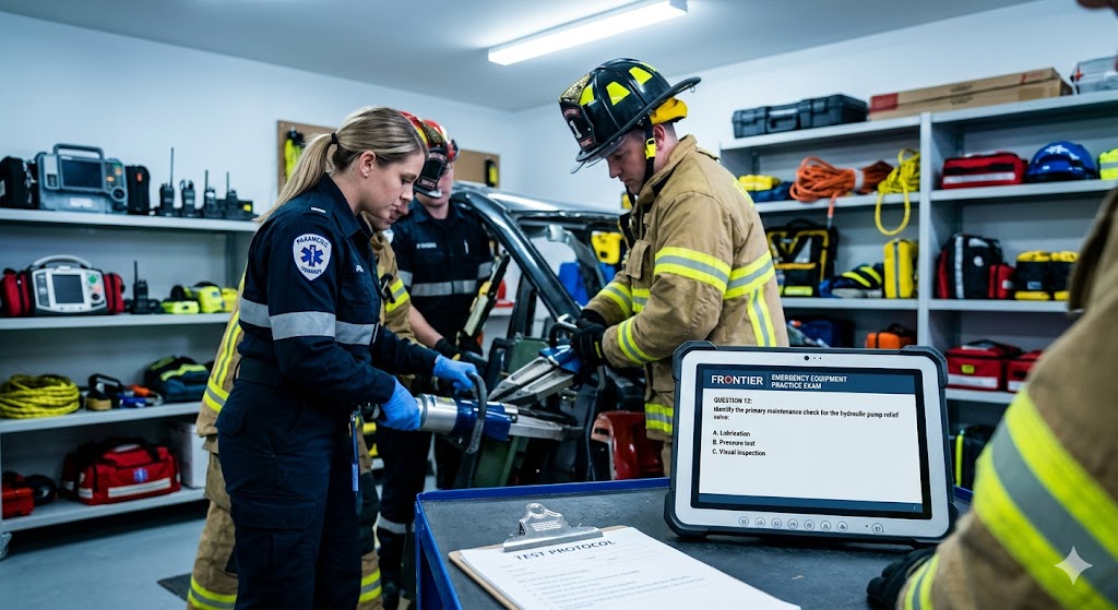 Frontier Emergency Equipment Practice Test Banner