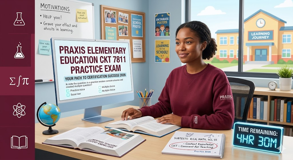 Praxis Elementary Education CKT 7811 Practice Test 2026 | Exam Prep Questions Banner