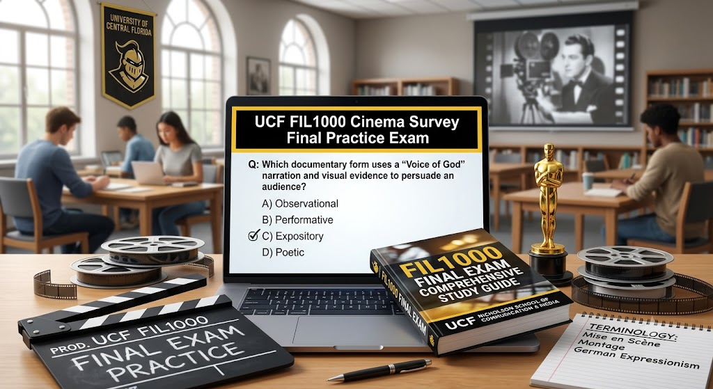 University of Central Florida (UCF) FIL1000 Cinema Survey Final Practice Exam Banner