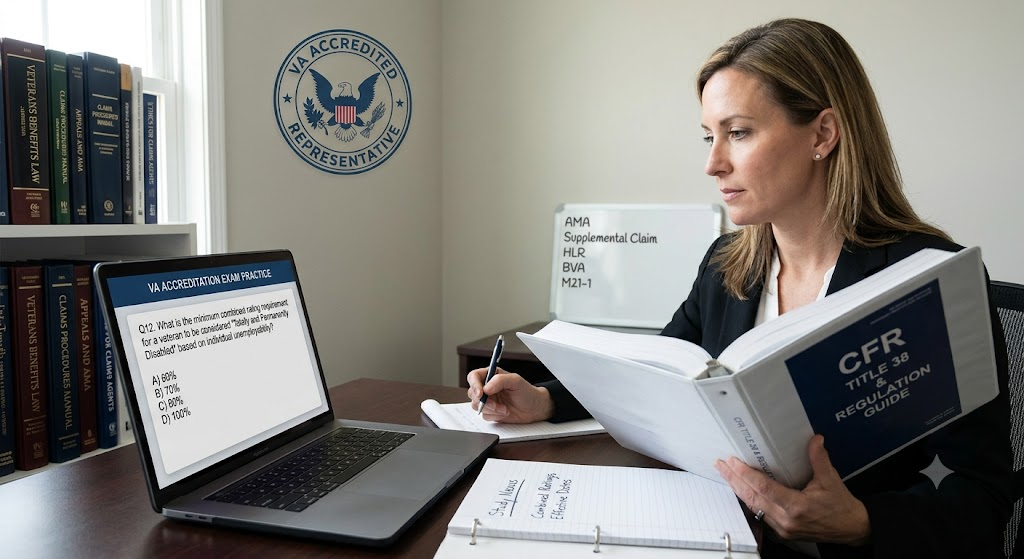 Veterans Affairs (VA) Accreditation Practice Exam Banner