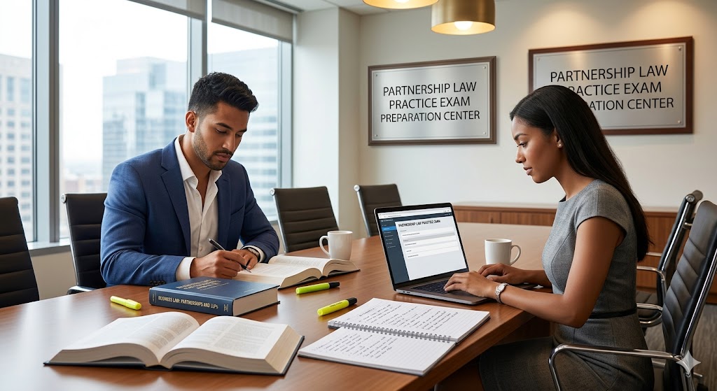 Partnership Law Practice Exam Banner