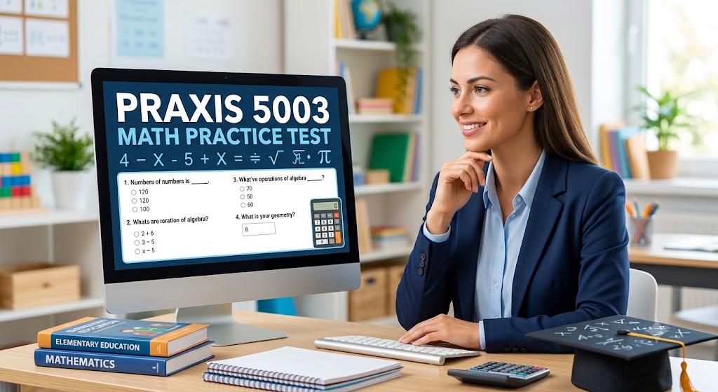 Praxis Elementary Education: Multiple Subjects Mathmatics (5003) Practice Test Banner