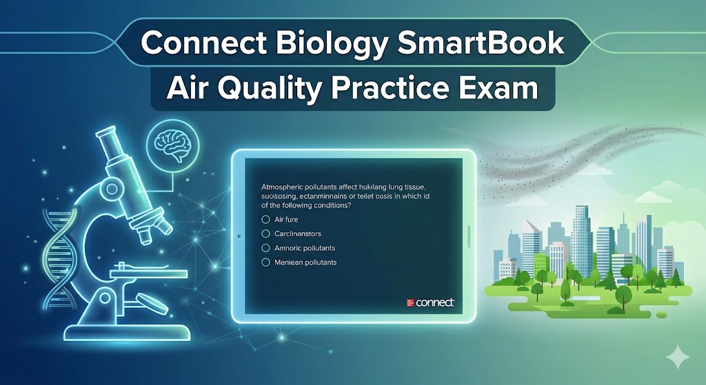 McGraw-Hill Connect Biology – Air Quality SmartBook Practice Test Banner
