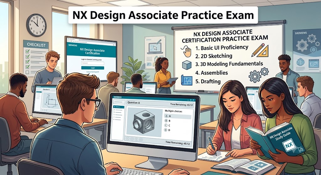 NX Design Associate Certification Practice Exam Banner