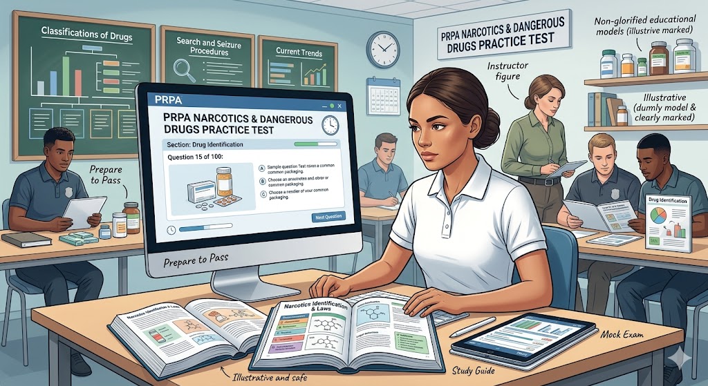 PRPA Narcotics and Dangerous Drugs Practice Test Banner