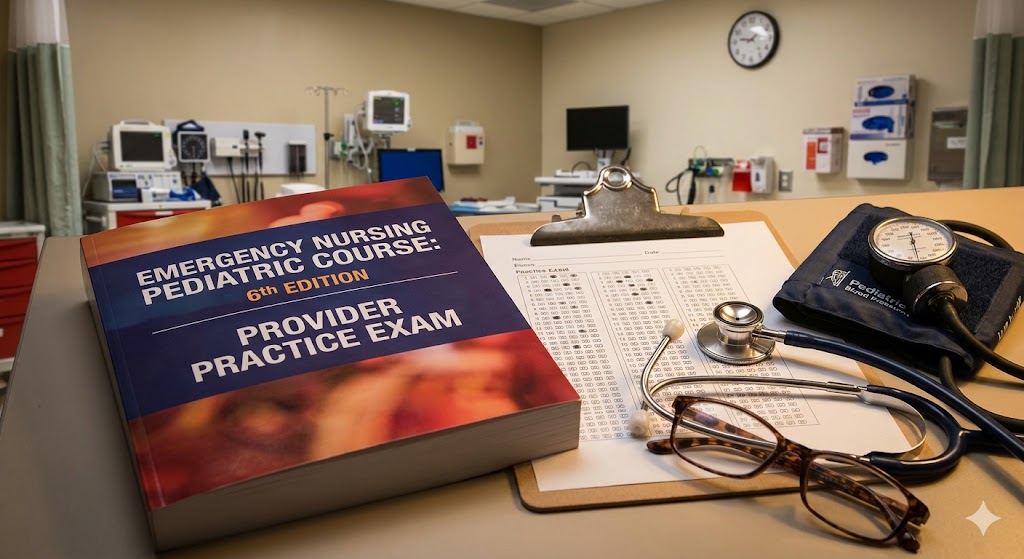 Emergency Nursing Pediatric Course (ENPC) 6th Edition Provider Practice Exam Banner