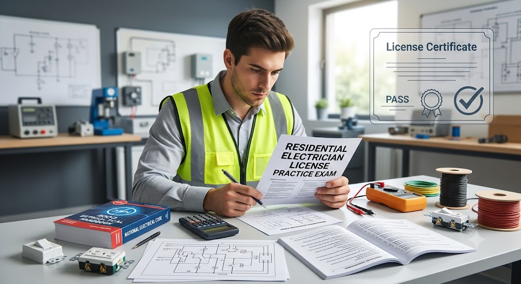 Residential Electrical Practice Test Banner