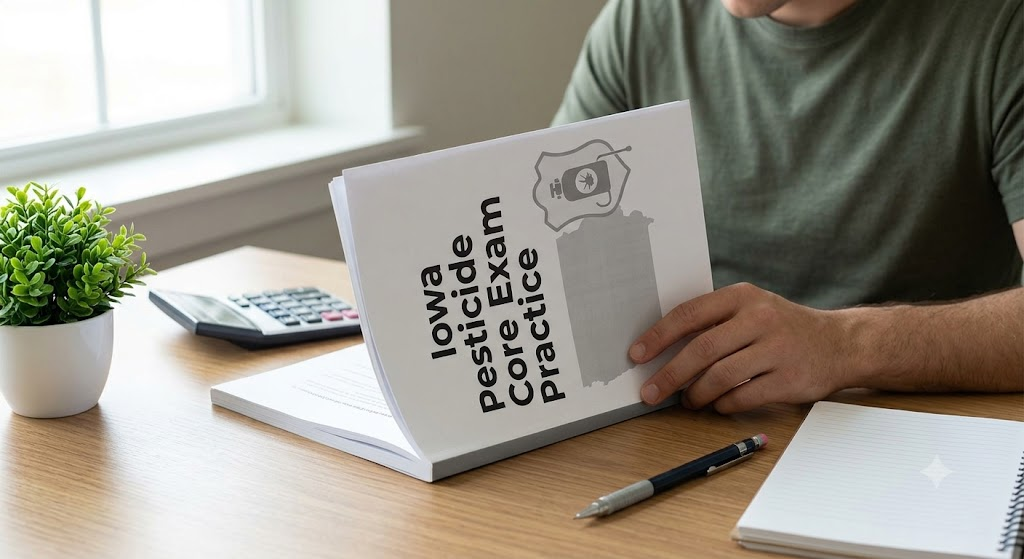 Iowa Pesticide Core Chemical Practice Exam Banner