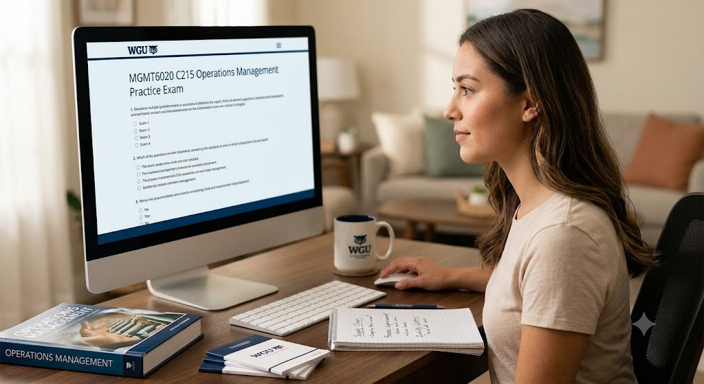 Western Governors University (WGU) MGMT6020 C215 Operations Management Practice Exam Banner
