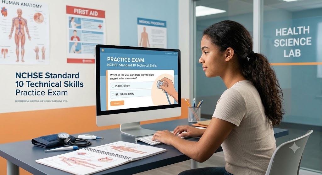 NCHSE Standard 10 Technical Skills Practice Test Banner