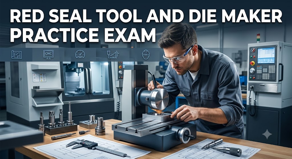 Red Seal Tool and Die Maker Practice Exam Banner