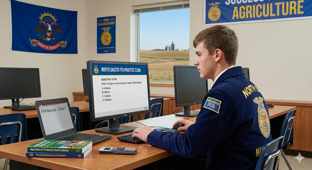 North Dakota FFA Practice Exam Banner