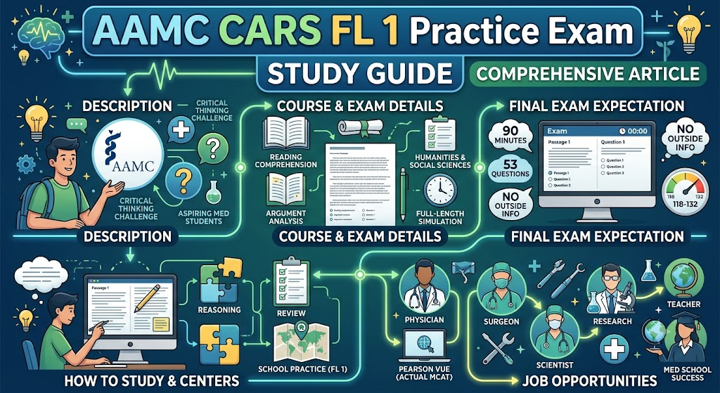AAMC Critical Analysis and Reasoning Skills (CARS) Full-Length (FL) 1 Practice Test Banner