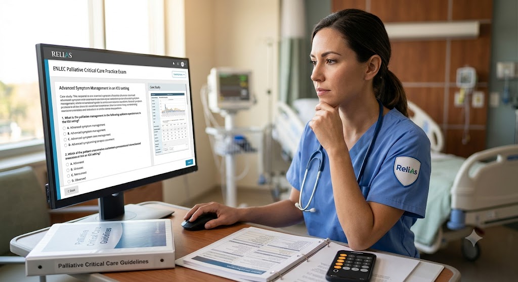 Relias ENLEC Palliative Critical Care Practice Exam Banner