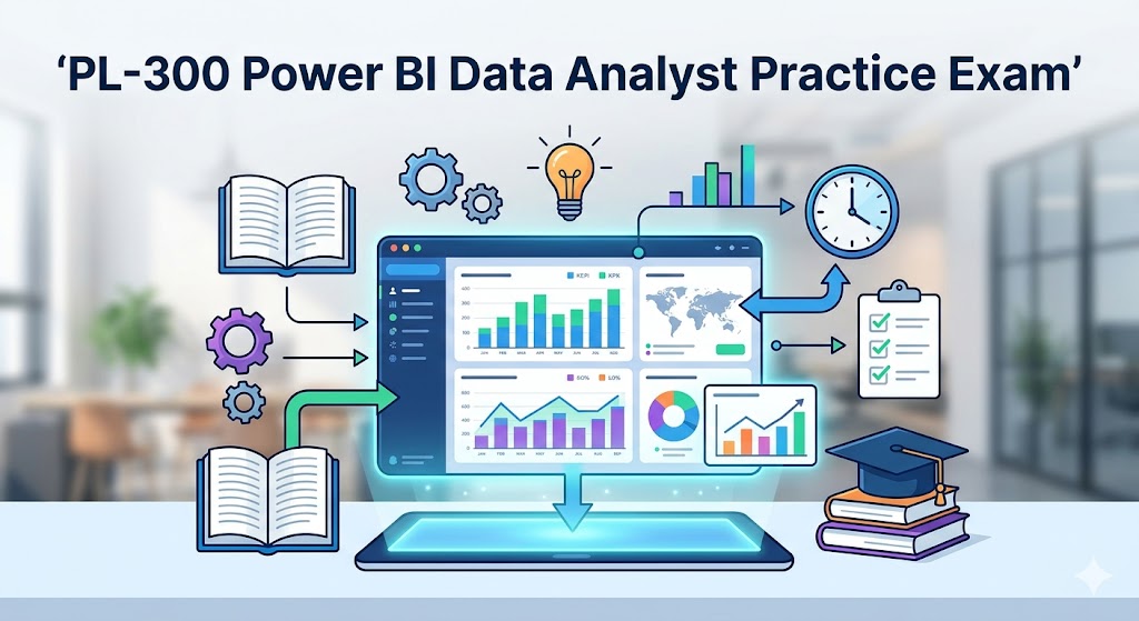 Microsoft Power BI Data Analyst Certification (PL-300) Practice Test Banner