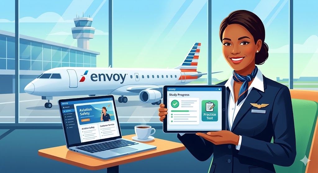Envoy Flight Attendant Training Practice Test Banner