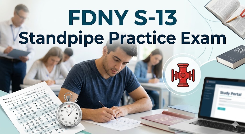 FDNY S-13 Standpipe Certificate of Fitness Practice exam Banner