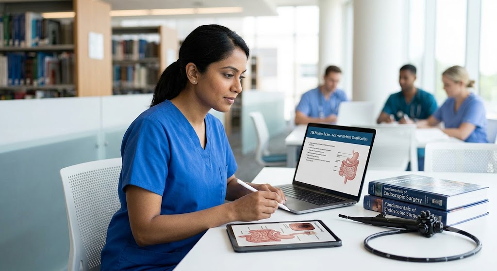 Fundamentals of Endoscopic Surgery (FES) Written Practice Exam Banner