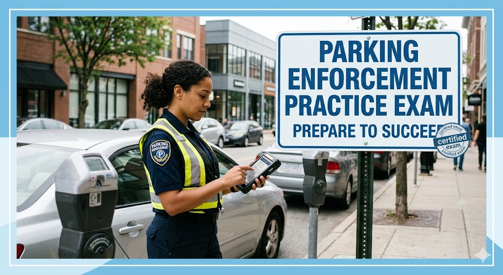 Parking Enforcement Practice Exam Banner