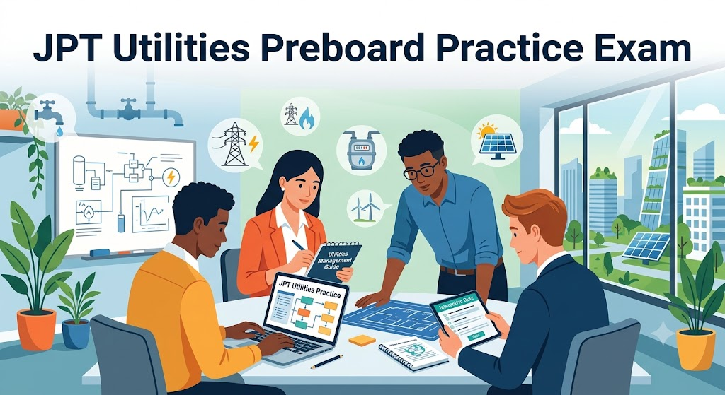 Junior Professional Track (JPT) Utilities Preboard Practice Test Banner