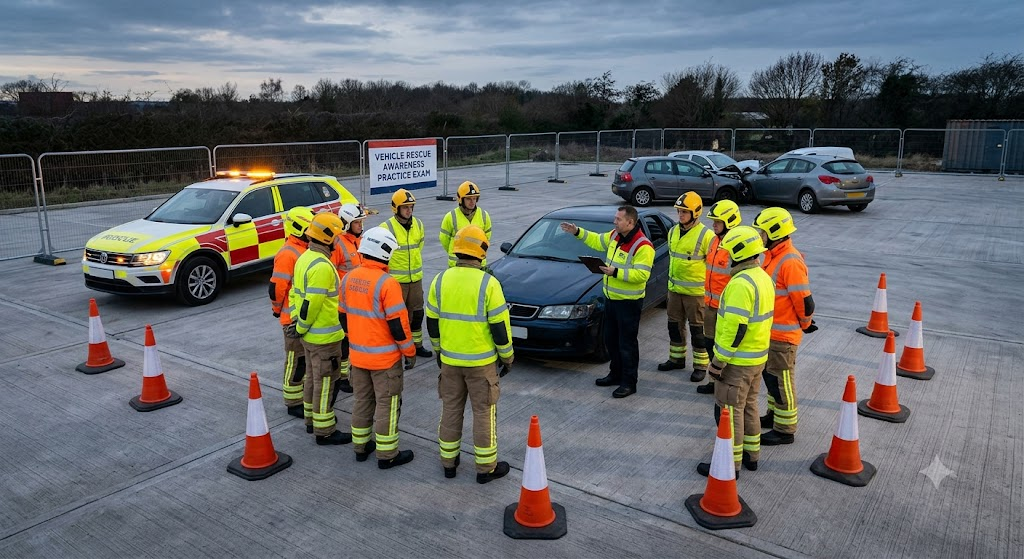 Vehicle Rescue Awareness Practice Test Banner