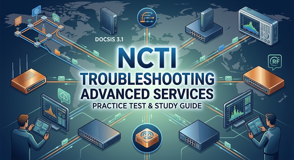 NCTI Troubleshooting Advanced Services Practice Test Banner