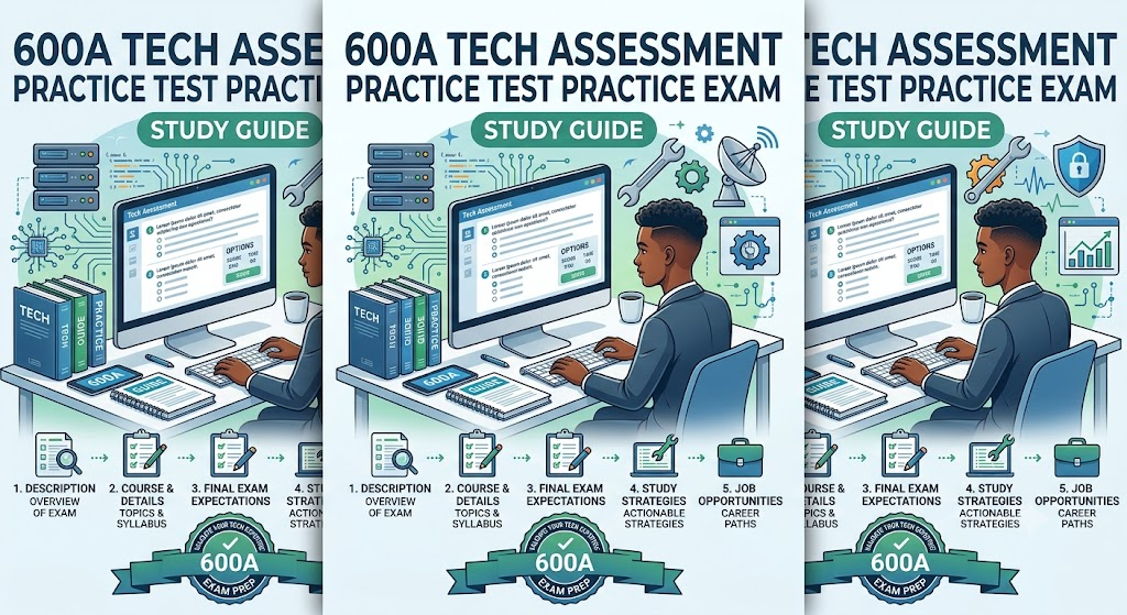 600A Tech Assessment Practice Test Banner