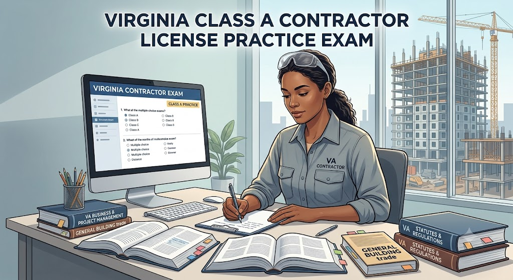 Virginia Class A Contractor License Practice Exam Banner