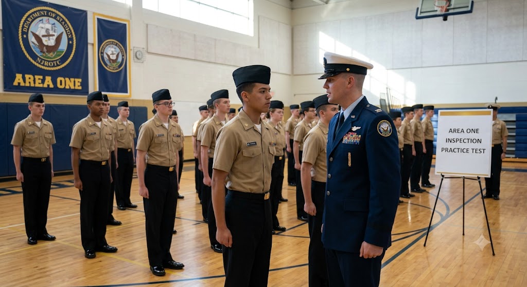 NJROTC Area One Inspection Practice Test Banner