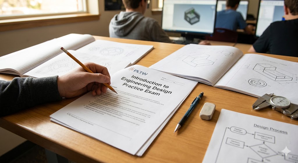 PLTW Introduction to Engineering Design (IED) Practice Test Banner