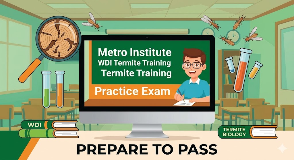 Metro Institute WDI Termite Training Practice Test Banner