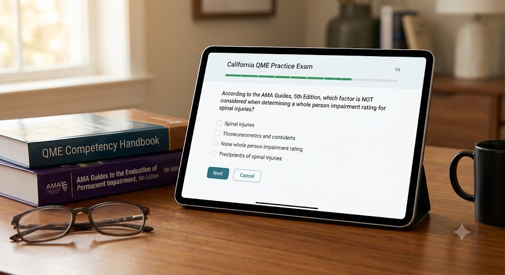 Qualified Medical Evaluator (QME) Practice Exam Banner
