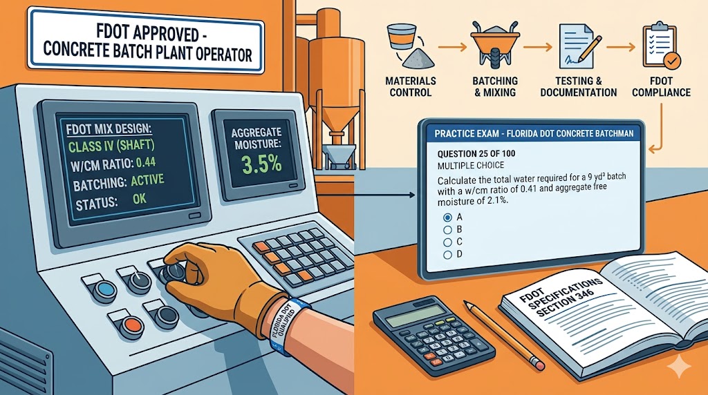 Florida DOT Concrete Batchman/Operator Practice Exam Banner