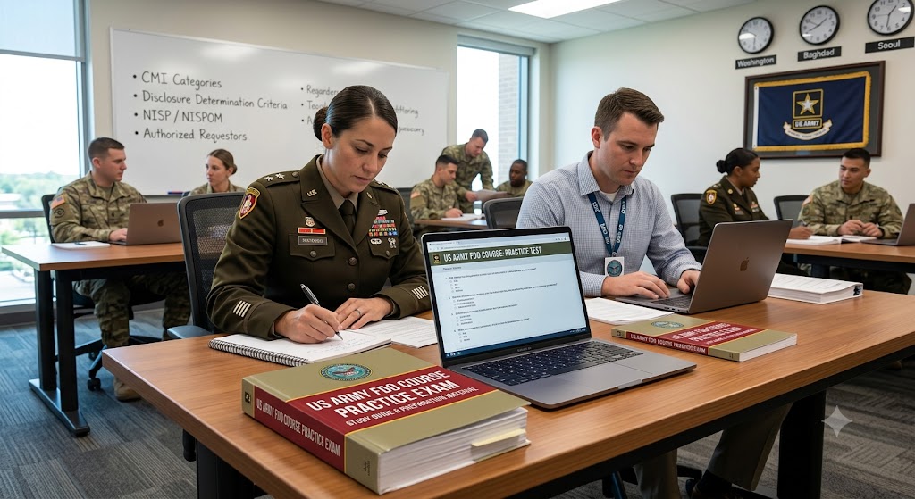 US Army Foreign Disclosure Officer (FDO) Course Practice Test Banner