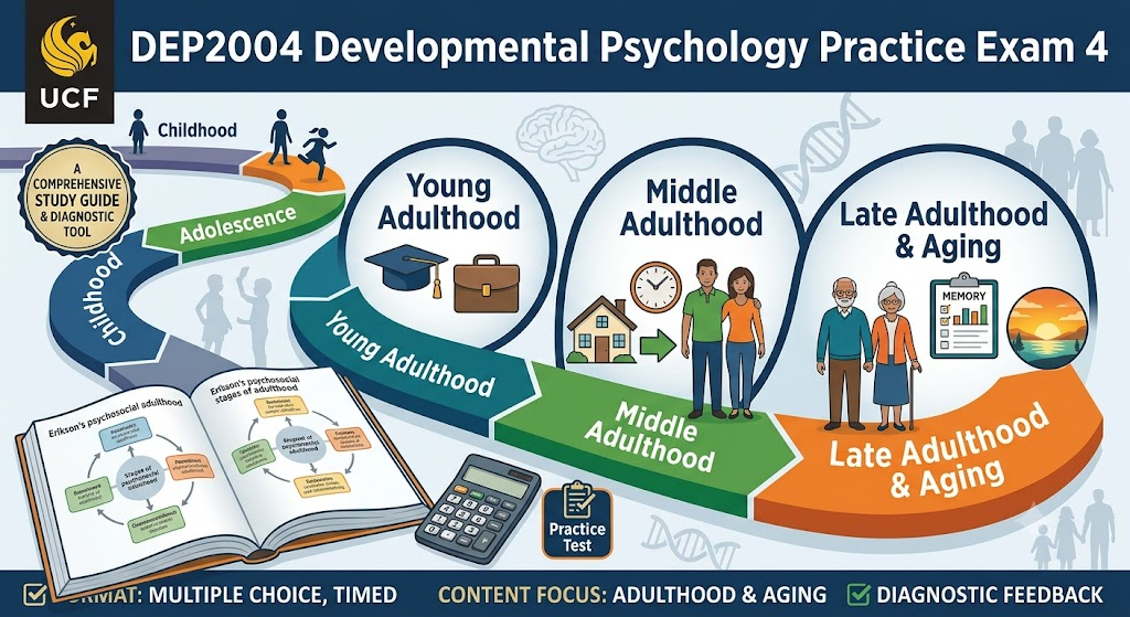University of Central Florida (UCF) DEP2004 Developmental Psychology Practice Exam 4 Banner