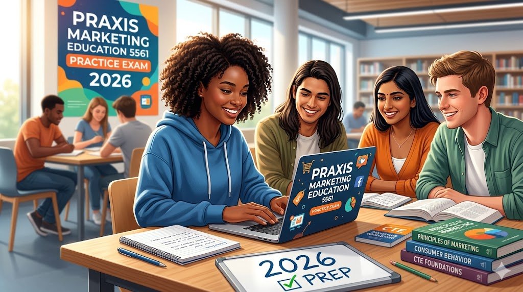 Praxis Marketing Education 5561 Practice Test 2026 | Exam Prep Questions Banner